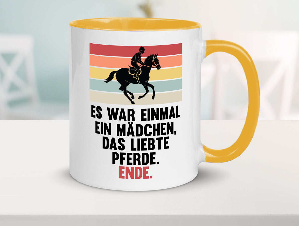 Es war einmal ein Mädchen das Liebte Pferde | lustig Humor Geschenkidee Tasse