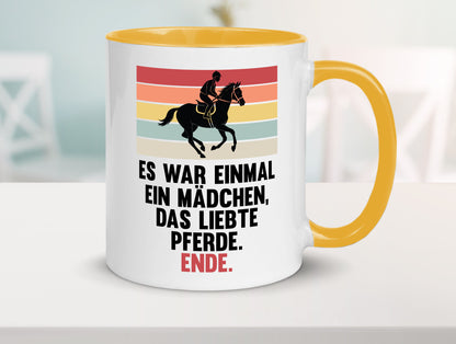 Es war einmal ein Mädchen das Liebte Pferde | lustig Humor Geschenkidee Tasse
