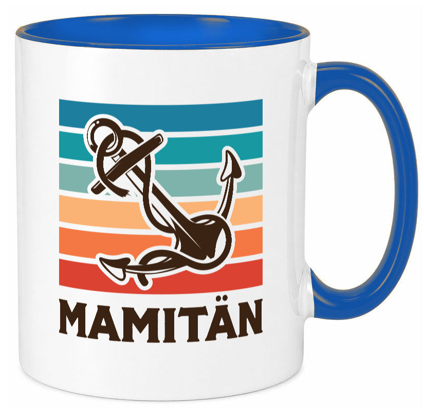 Mamitän | Schiff Boot Amker Muttertag Geschenk Familie Geschenkidee lustiger Tasse