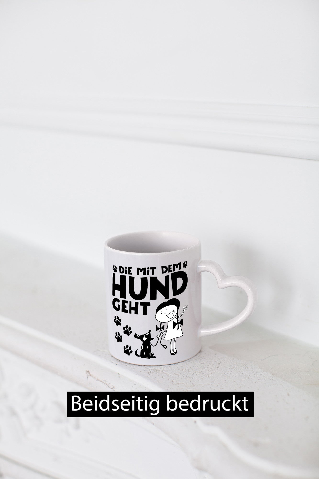Die mit dem Hund geht | Hundeliebhaber Geschenk Tierliebhaber Humor lustiger