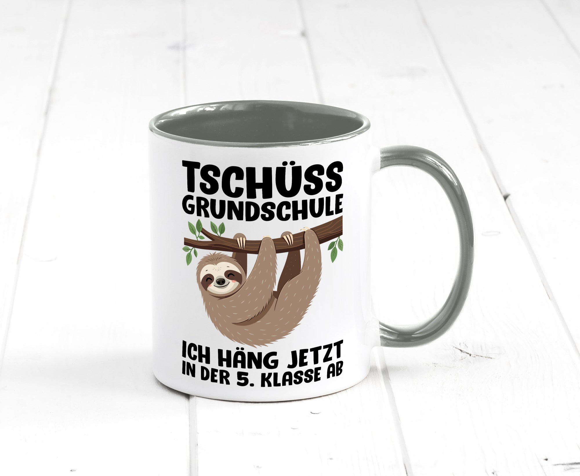 Tschüss Grundschule ich häng jetzt in der 5. Klasse ab Humor Geschenkidee Tasse