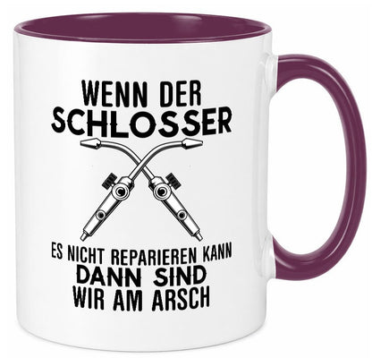 Der Schlosser lustiger Spruch Geschenk Humor Geschenkidee Tasse