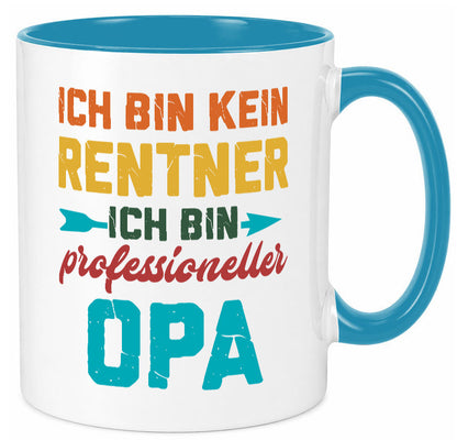 Ich bin Professioneller Opa | Rentner Großvater Geschenkidee Familie Humor Tasse