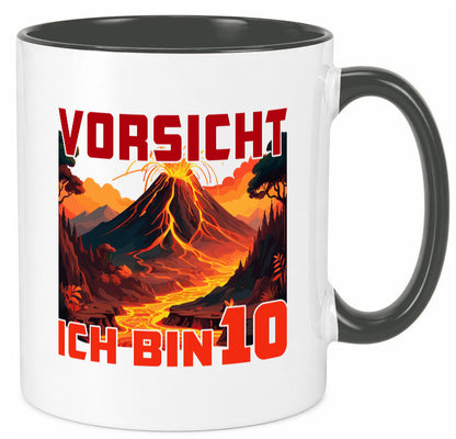 10. Geburtstag | 10 Jahre Vulkanausbruch Vulkan Humor Geschenkidee Tasse
