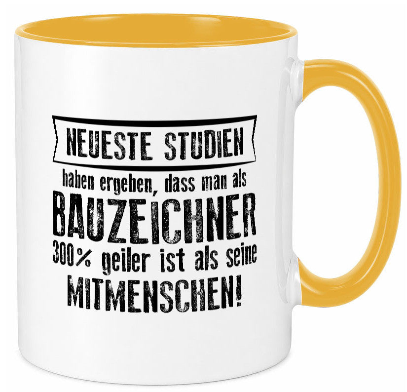 Neuste Studien: Bauzeichner | Zeichner Humor Geschenkidee Tasse