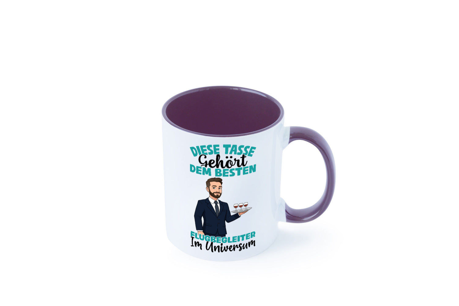 Im Universum: Flugbegleiter | Steward Flughafen Humor Geschenkidee Tasse