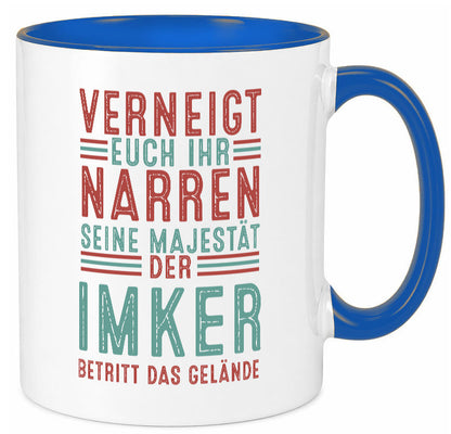Verneigt euch: Imker | Imkerei Geschenk Humor Geschenkidee lustiger Spruch Tasse
