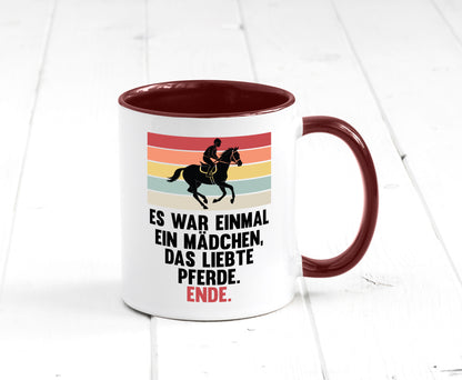 Es war einmal ein Mädchen das Liebte Pferde | lustig Humor Geschenkidee Tasse