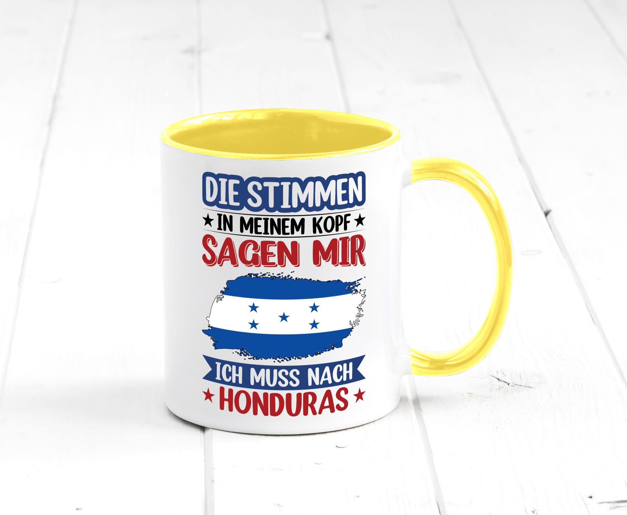 Honduras | Urlaub Stimmen in meinem Kopf Traumland Geschenkidee Humor Tasse