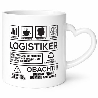 Achtung Probleme Logistiker | Beruf Logistik Geschenkidee Arbeit Kollegen Büro
