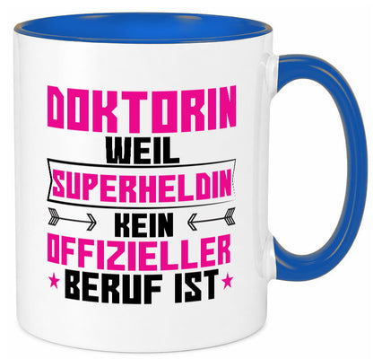 Superheldin Doktorin | Doktorand Doktortitel Geschenkidee Humor Tasse