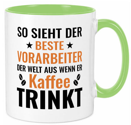 Kaffee trinkt: Vorarbeiter | Kollege Teamleiter Geschenk Arbeit Kollegen Büro
