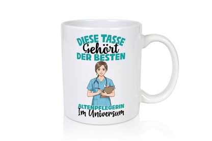 Im Universum: Altenpflegerin | Pflegepersonal Pflege Geschenk Humor