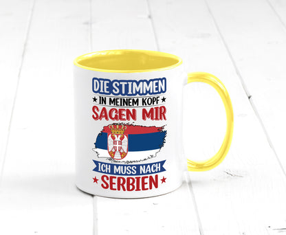 Serbien | Urlaub Stimmen in meinem Kopf Traumland v2 Geschenk Humor