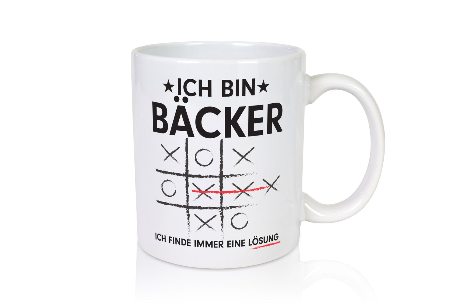 Lösung Finden: Bäcker | Bäckerei Backen Humor Geschenkidee Tasse
