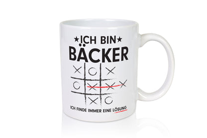 Lösung Finden: Bäcker | Bäckerei Backen Humor Geschenkidee Tasse