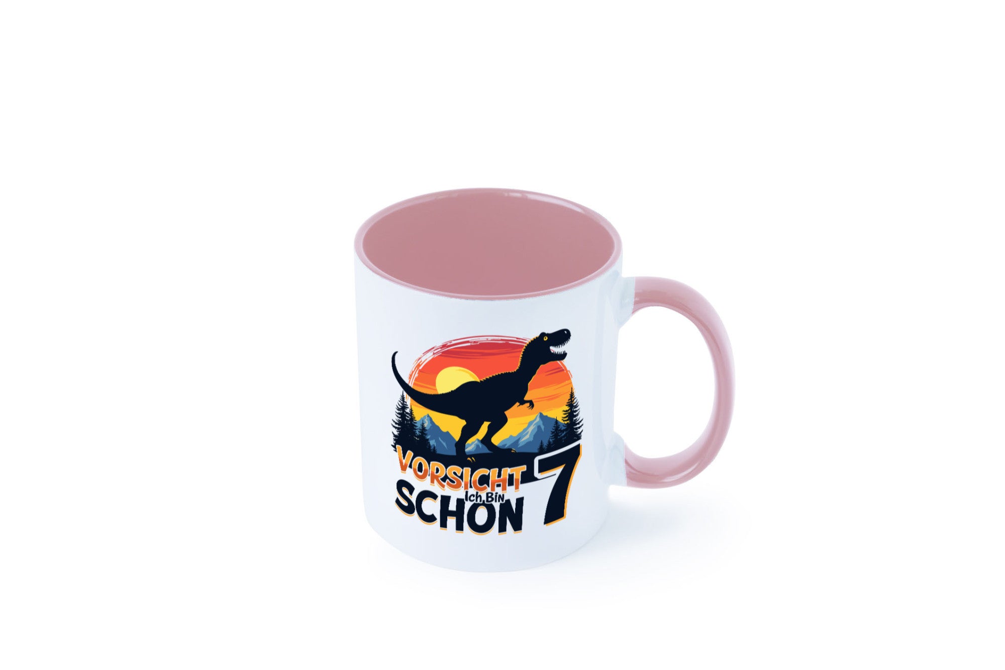 7. Geburtstag | 7 Jahre Dinosaurier v2 Geschenk Geschenkidee lustiger Spruch