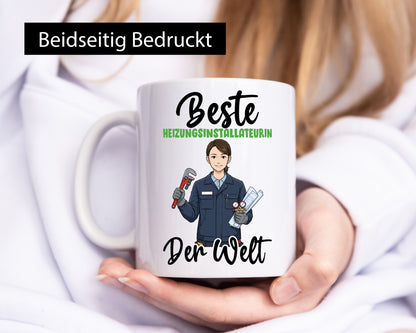 Beste Heizungsinstallateurin | Heizung v2 lustiger Spruch Geschenk Humor