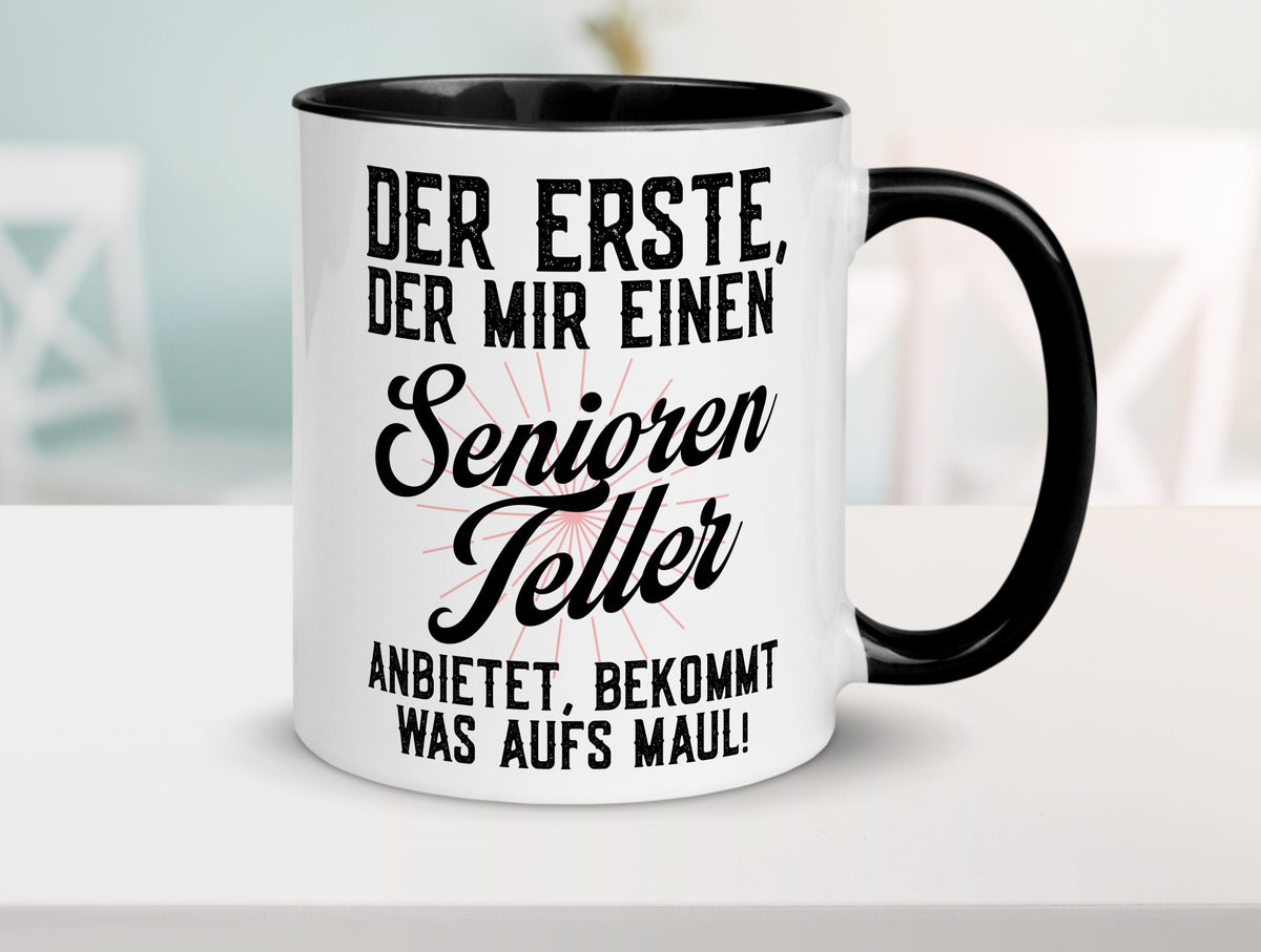 Senioren Teller | rentner Ruhestand lustig Jubiläum Geschenk Tasse