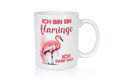 Ich bin ein Flamingo darf das | alles Geschenk Humor Geschenkidee lustiger