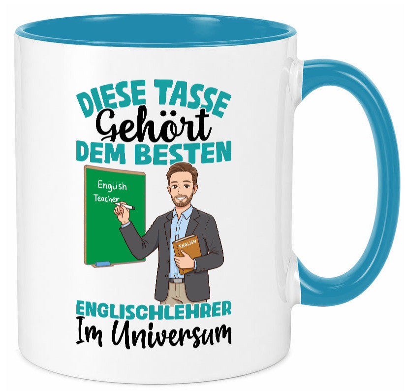 Im Universum: Englischlehrer | Schule Englisch lustiger Spruch Geschenk Humor Tasse