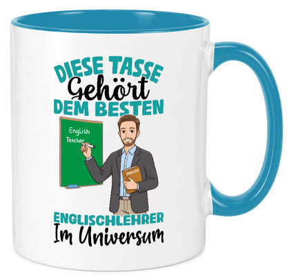 Im Universum: Englischlehrer | Schule Englisch lustiger Spruch Geschenk Humor Tasse