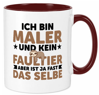 Ich bin kein Faultier: Maler | Malerei v2 lustiger Spruch Geschenk