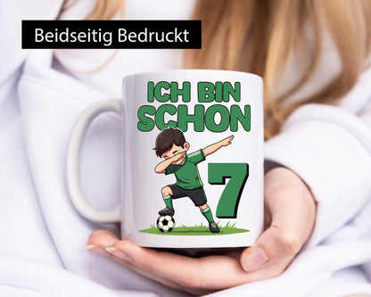 7. Geburtstag | 7 Jahre Fußballer lustiger Spruch Geschenk Geschenkidee Tasse