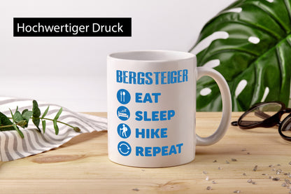 Bergsteiger Tasse | Wandern Spruch Hiking Berge lustig Humor Geschenkidee