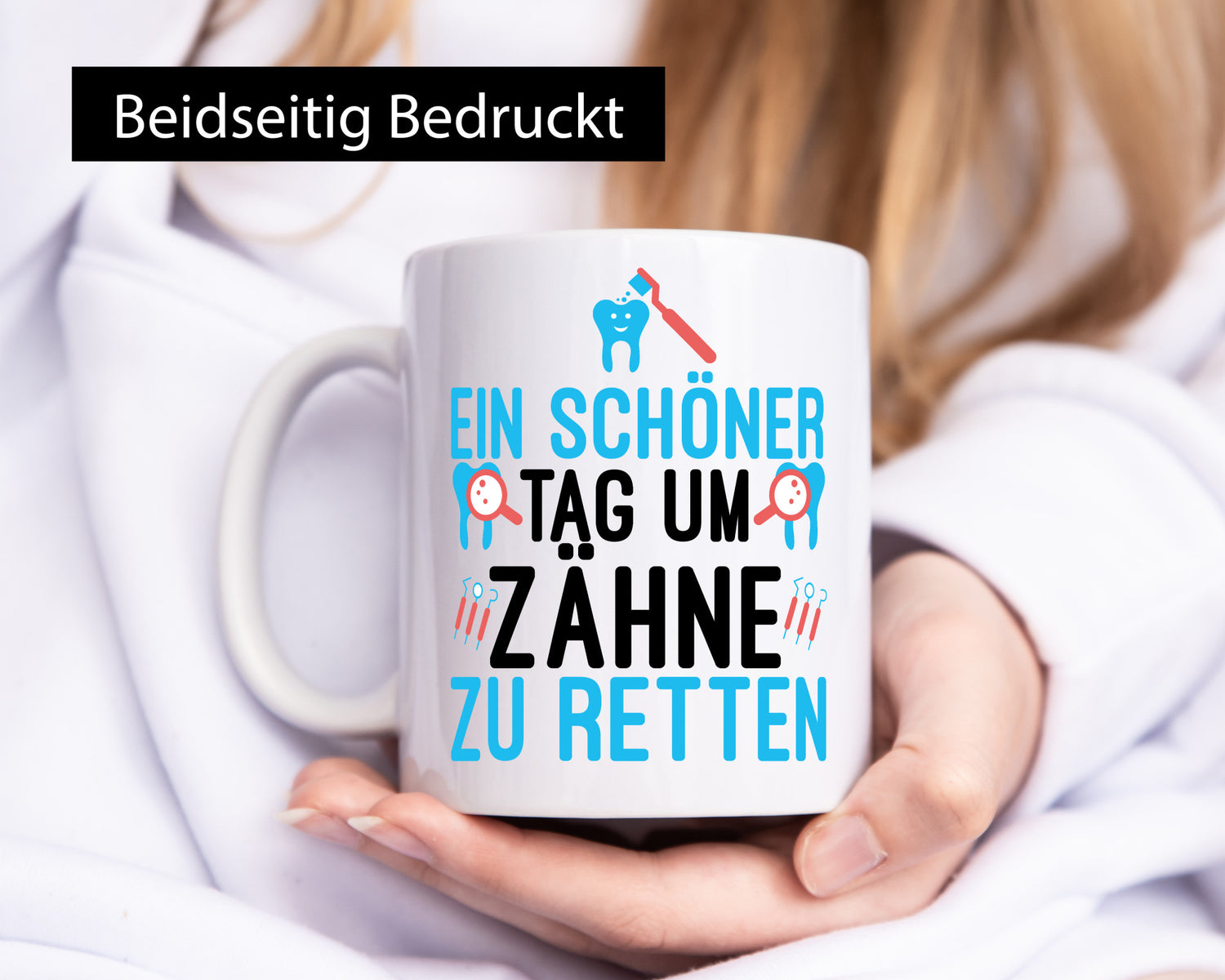 Zähne retten | Zahnarzt Praxis lustiger Spruch Kollege Geschenkidee Arbeit