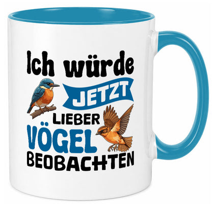 Vögel beobachten | Vogel lustig Humor Geschenkidee Geschenk Tasse
