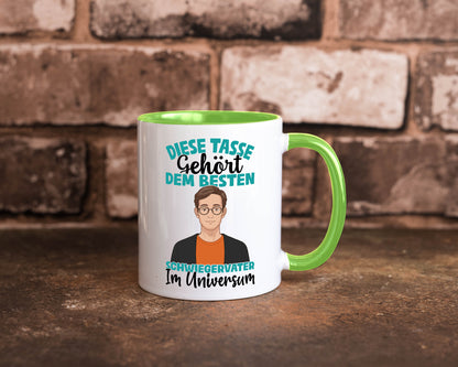 Im Universum: Schwiegervater |Schwiegersohn | Beziehung Geschenkidee Familie Tasse