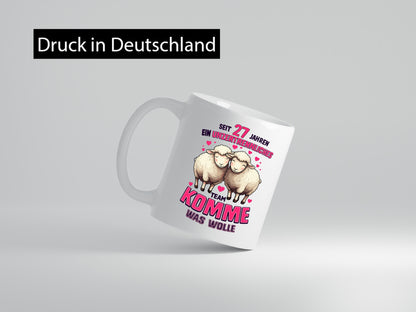 27 Jahre Verheiratet | 27Jahre ein Team Ehepaar v2 Geschenkidee Humor Tasse