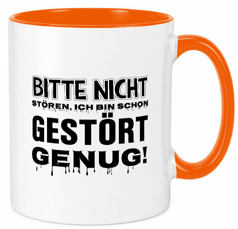 Ich bin schon gestört lustiger Spruch Geschenk Humor Geschenkidee Tasse