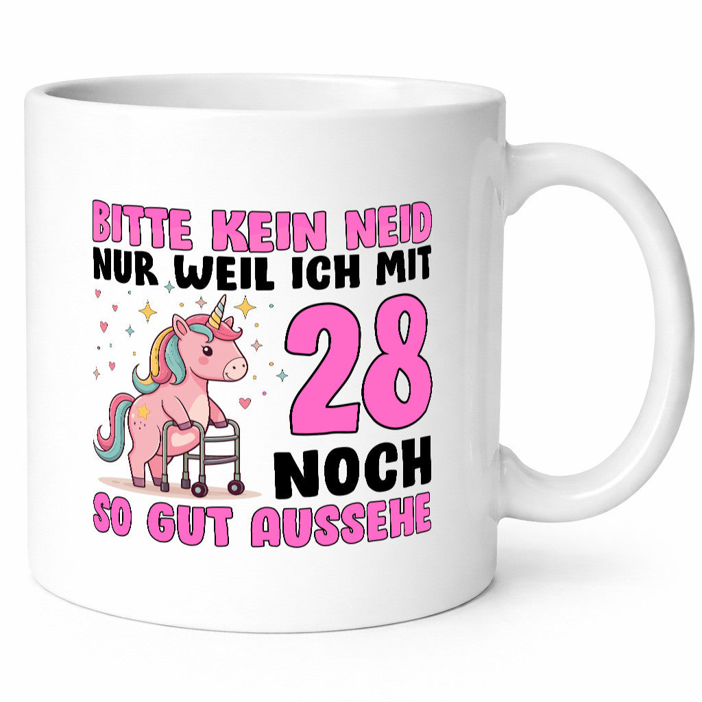 28. Geburtstag | 28 Jahre Mit noch so gut aussehen Geschenkidee Humor Tasse