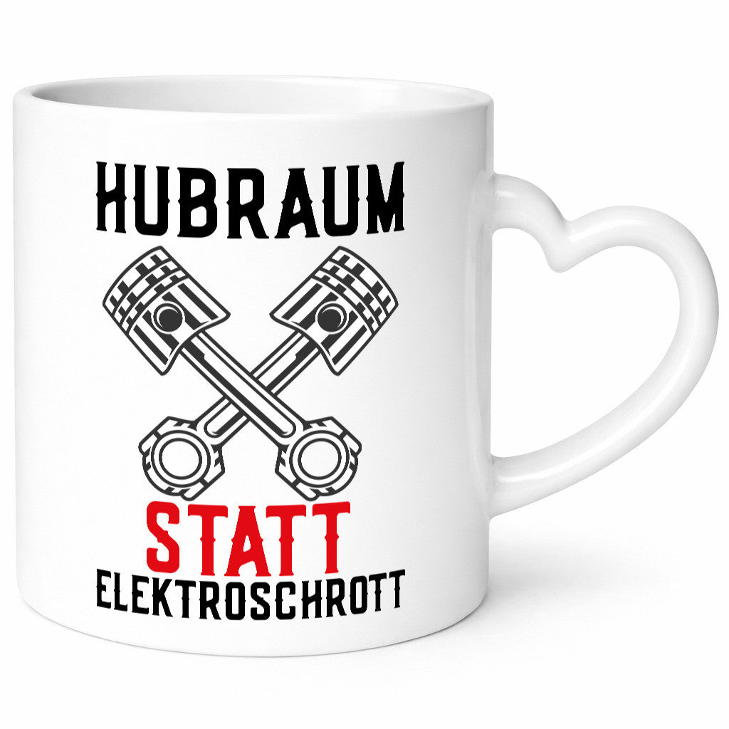 Hubraum statt Elektroschrott | Autofan Verbrennungsmotor Geschenk Humor