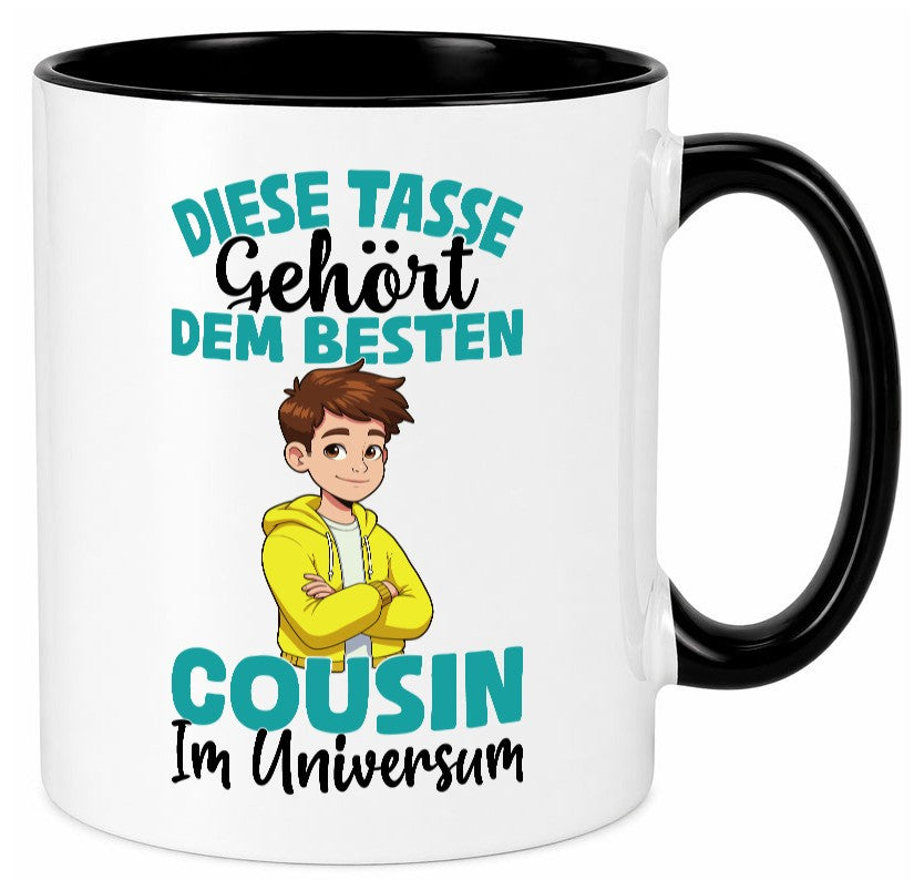 Im Universum: Cousin | Familie Verwandschaft Geschenk Geschenkidee lustiger Tasse