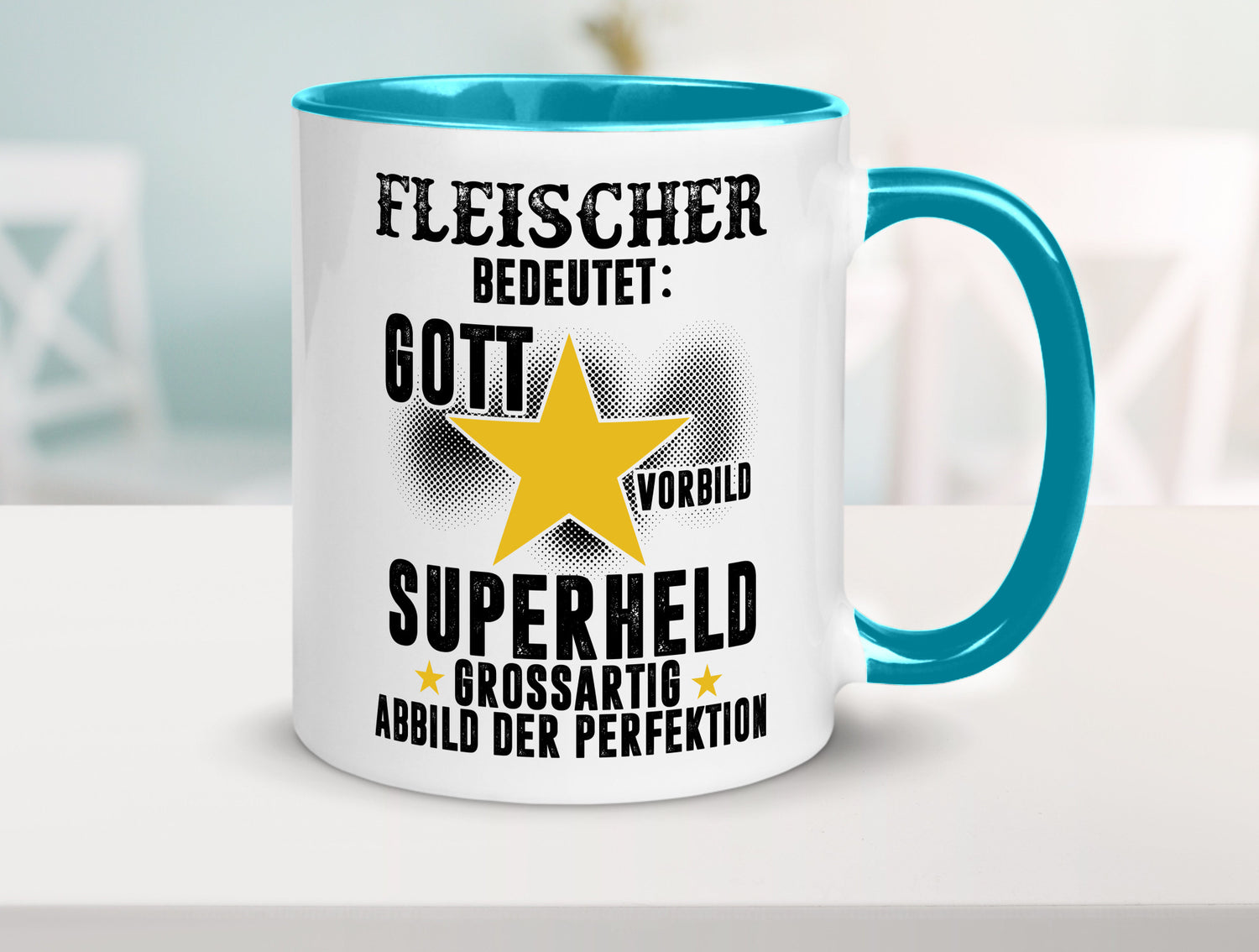 Bedeutung von Fleischer | Schlachterei lustig Humor Geschenkidee Geschenk Tasse