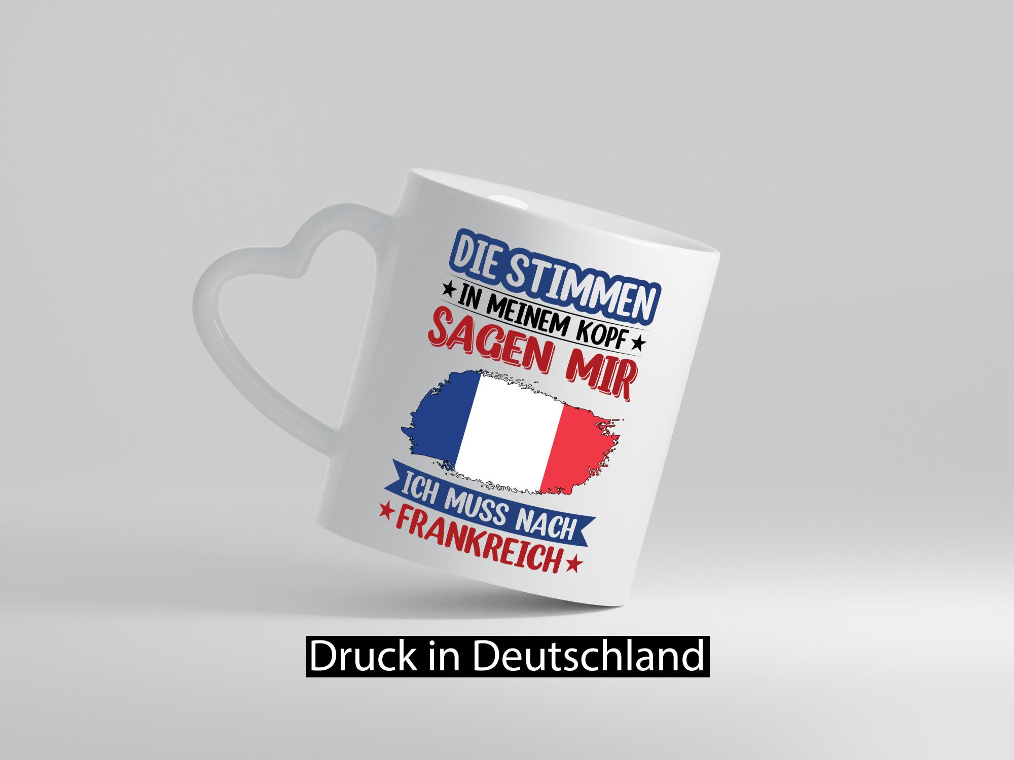 Frankreich | Urlaub Stimmen in meinem Kopf Traumland Geschenkidee Humor Tasse