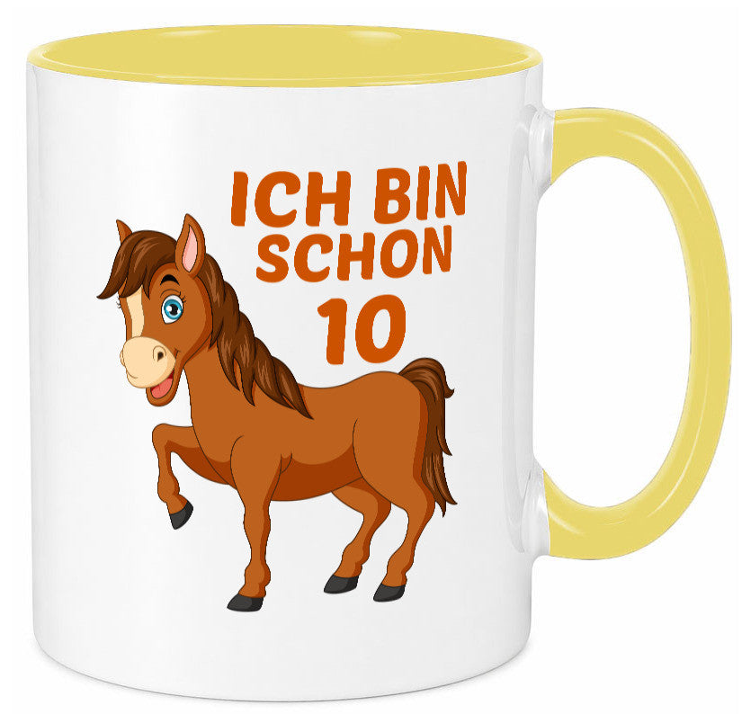 10. Geburtstag | Ich bin schon 10 Pferde Pony lustig Geschenkidee Geschenk Tasse