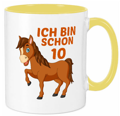 10. Geburtstag | Ich bin schon 10 Pferde Pony lustig Geschenkidee Geschenk Tasse