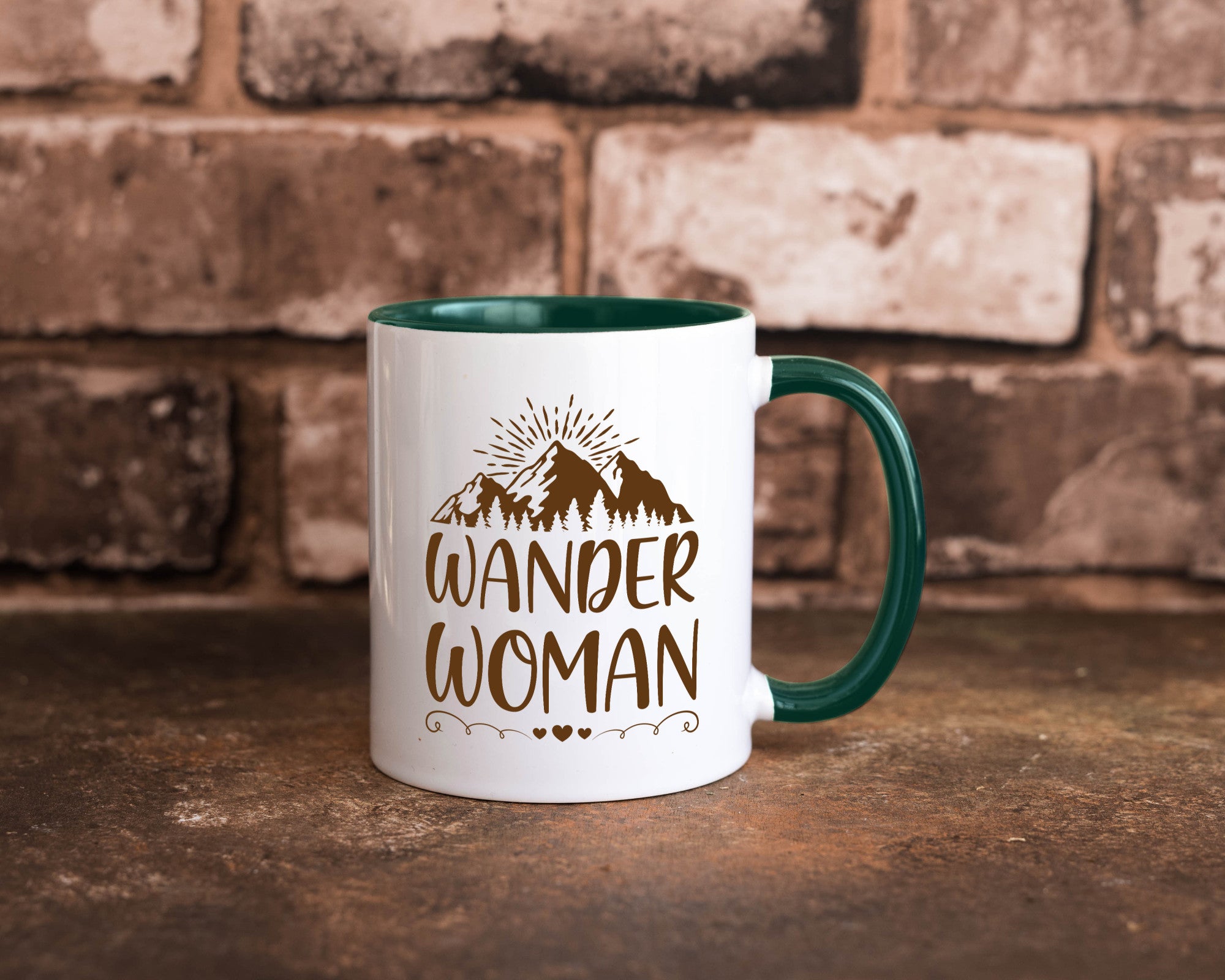 Wander Woman | Berge Herzen Geschenk Familie Geschenkidee lustiger Spruch Tasse