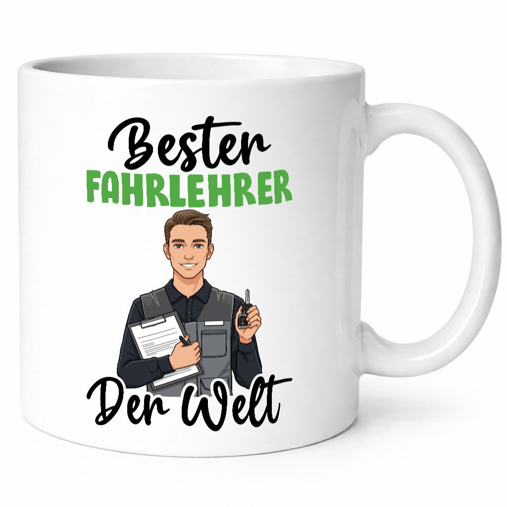 Bester Fahrlehrer | Fahrschule v2 Humor Geschenkidee Tasse