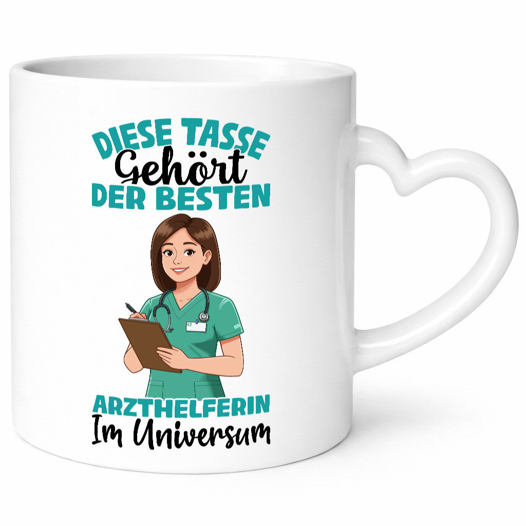 Im Universum: Arzthelferin | Fachangestellte Medizin lustiger Spruch Geschenk