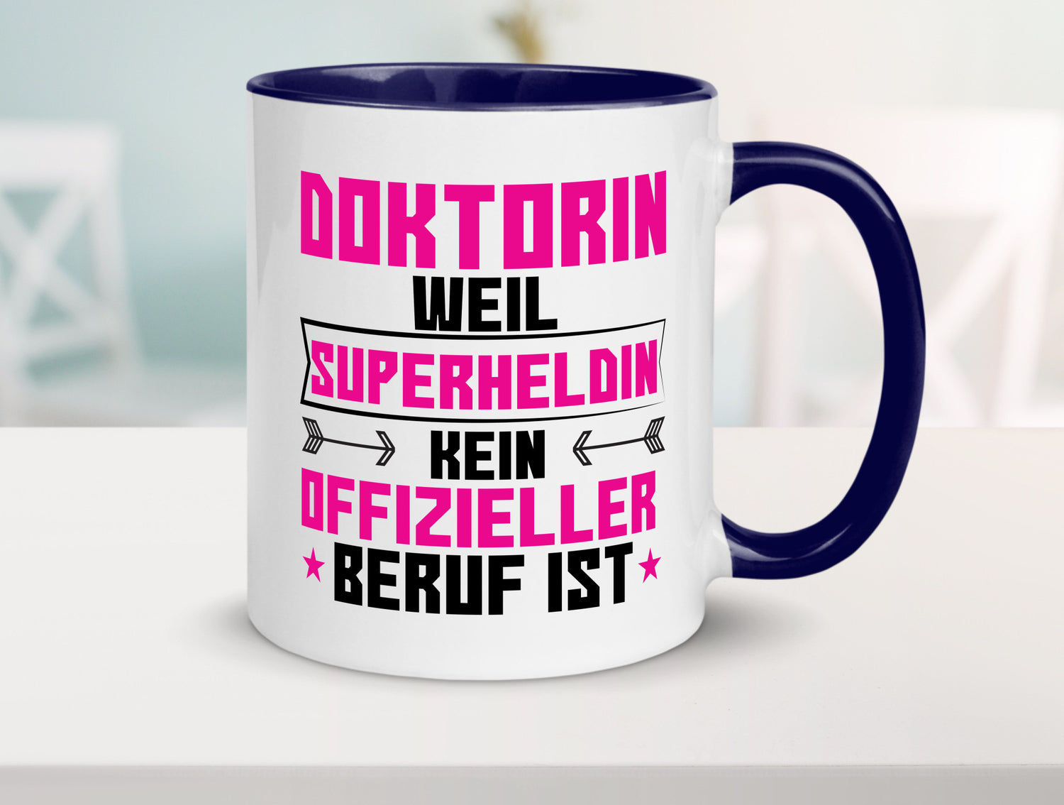 Superheldin Doktorin | Doktorand Doktortitel Geschenkidee Humor Tasse