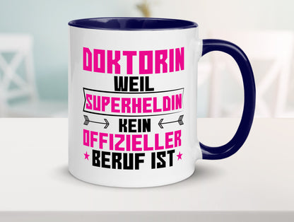 Superheldin Doktorin | Doktorand Doktortitel Geschenkidee Humor Tasse
