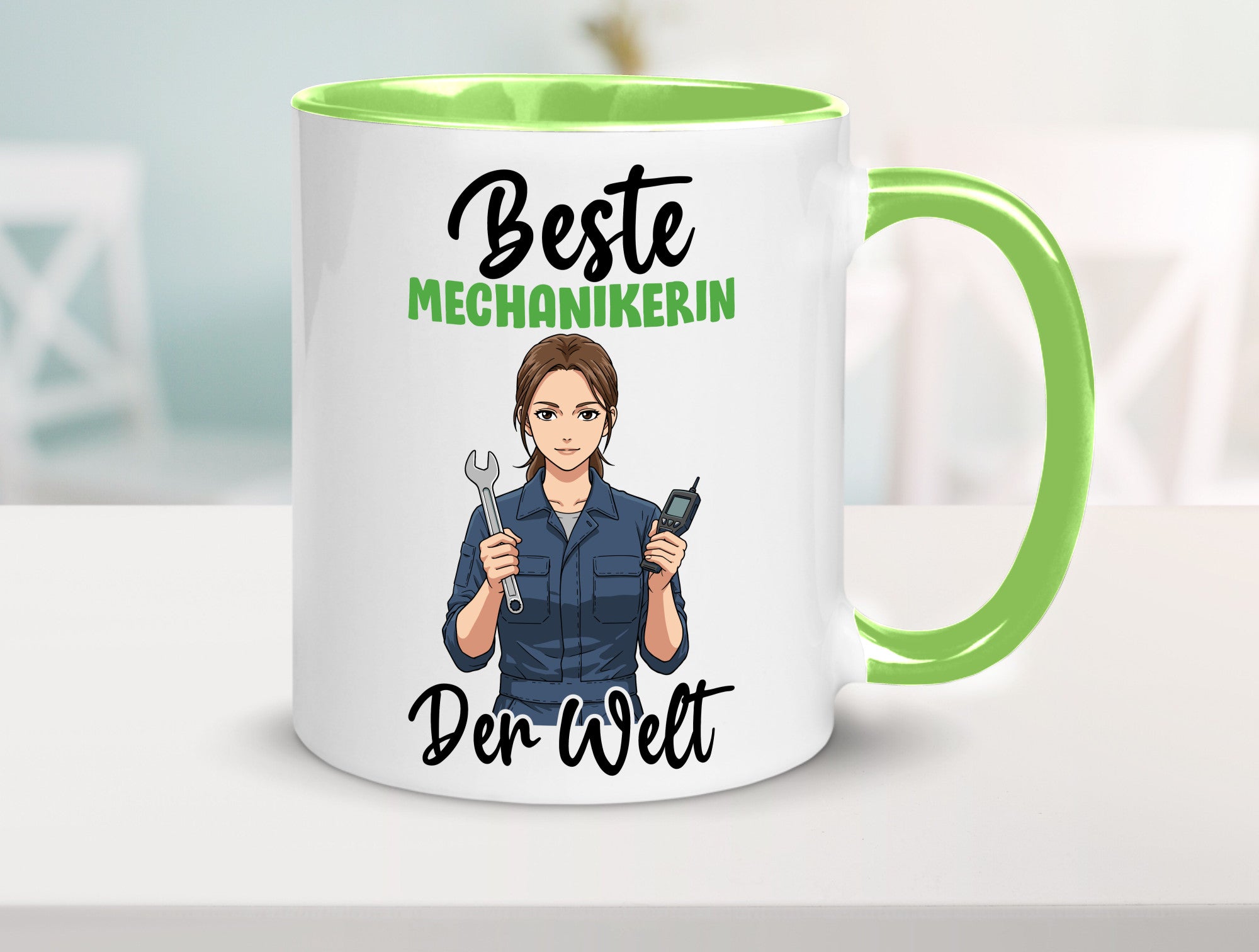 Beste Mechanikerin | KFZ v2 Humor Geschenkidee Tasse