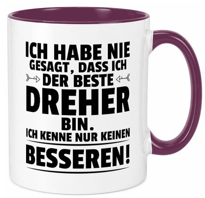 Der Beste Dreher | Fräser lustiger Spruch Geschenk Humor Geschenkidee Tasse