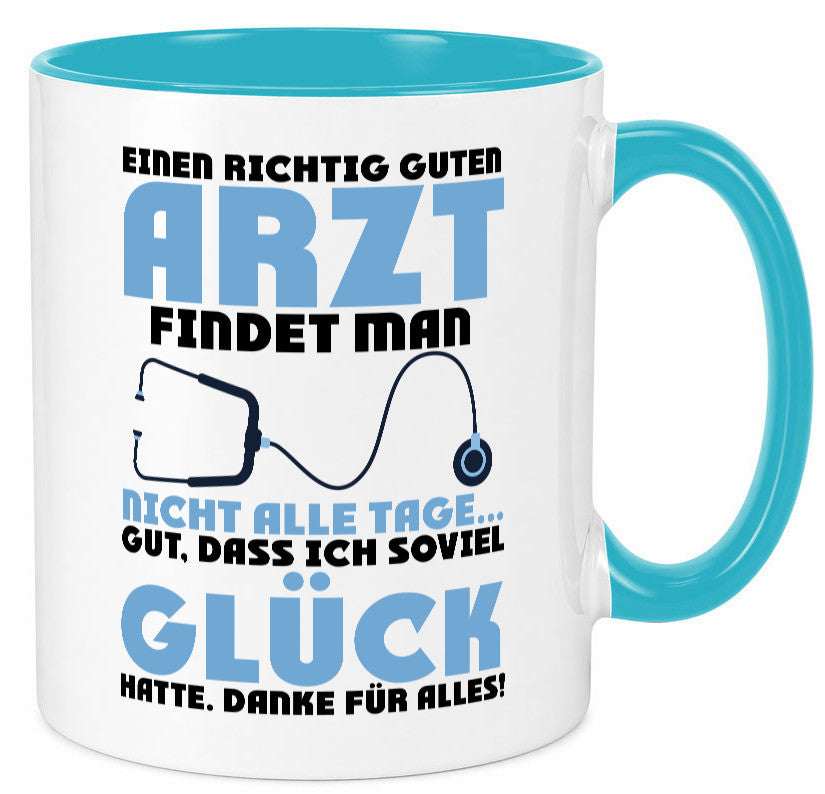 Richtig guter Arzt | Dankeschön Doktor Stethoskop Humor Geschenkidee Tasse