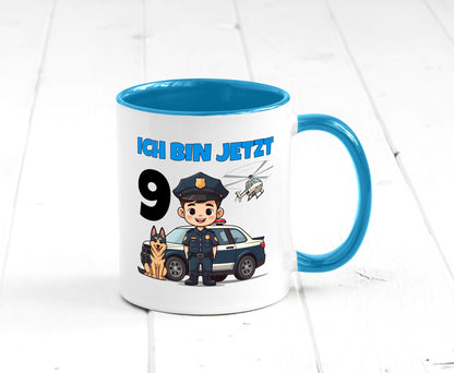 9. Geburtstag | 9 Jahre Polizei Kind Polizeiauto lustig Geschenkidee Geschenk